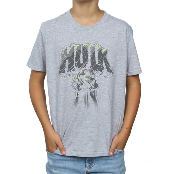 Marvel Boys Hulk Punch Logo T-Shirt