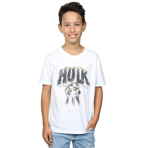 Marvel Boys Hulk Punch Logo T-Shirt