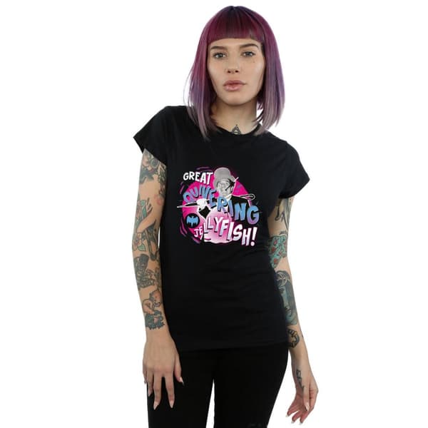 DC Comics Womens/Ladies Batman TV Series The Penguin Jellyfish Cotton T-Shirt
