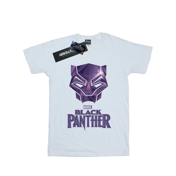 Marvel Mens Black Panther Mask Logo T-Shirt
