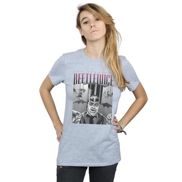 Beetlejuice Womens/Ladies Circus Homage Cotton Boyfriend T-Shirt