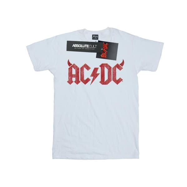 AC/DC T-shirt i bomull med Horns-logga för flickor