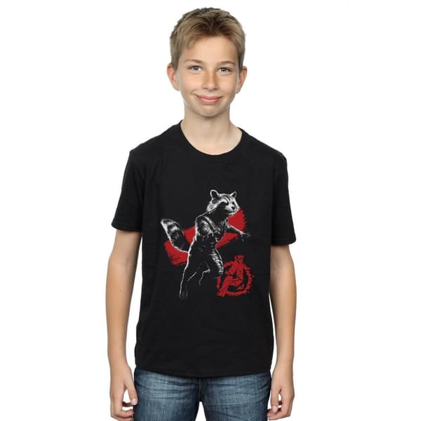 Marvel Boys Avengers Endgame Mono Rocket T-Shirt