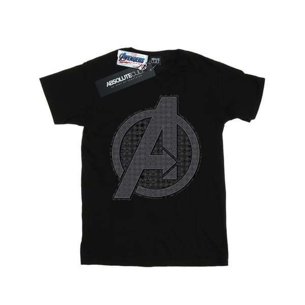 Marvel Dam/kvinnor Avengers Endgame Iconic Logo Boyfriend T-shirt i bomull