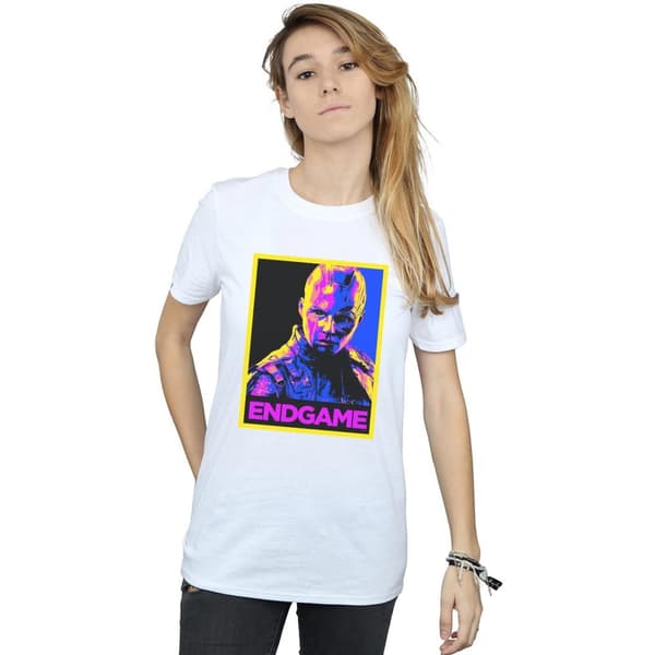Marvel Womens/Ladies Avengers Endgame Nebula Poster Cotton Boyfriend T-Shirt