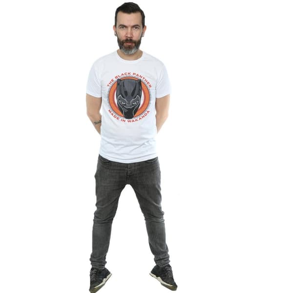 Marvel Mens Black Panther Made in Wakanda Red T-Shirt