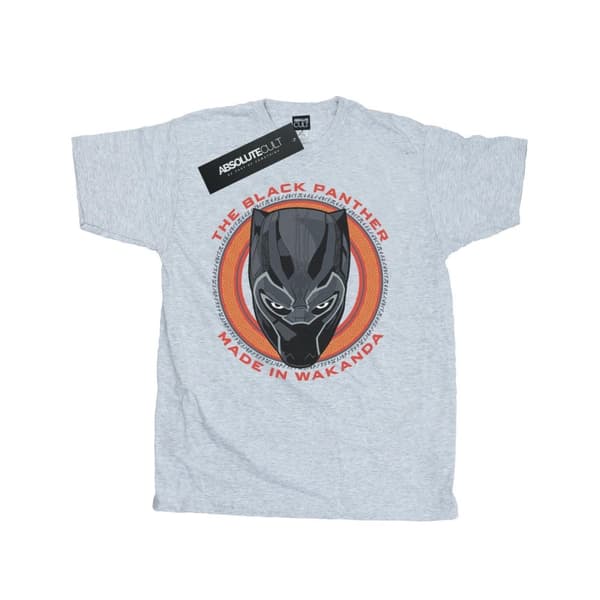 Marvel Mens Black Panther Made in Wakanda Red T-Shirt