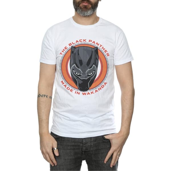 Marvel Mens Black Panther Made in Wakanda Red T-Shirt