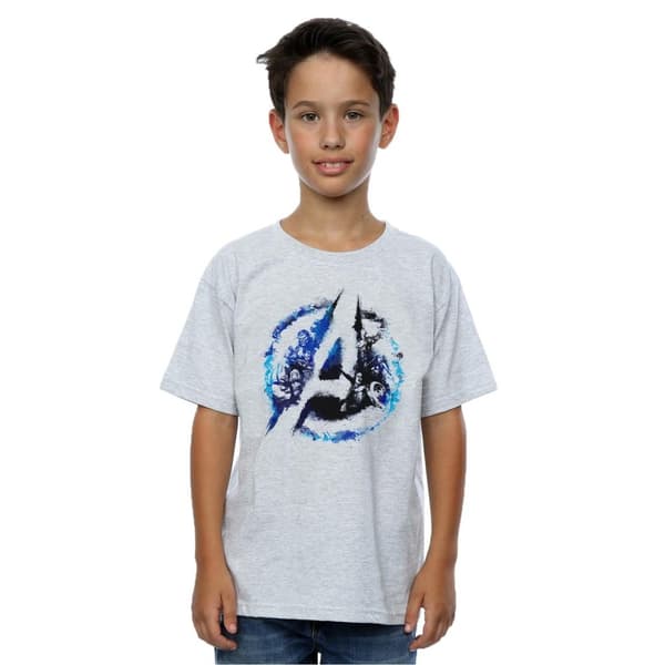 Marvel Boys Avengers Flared Logo T-Shirt