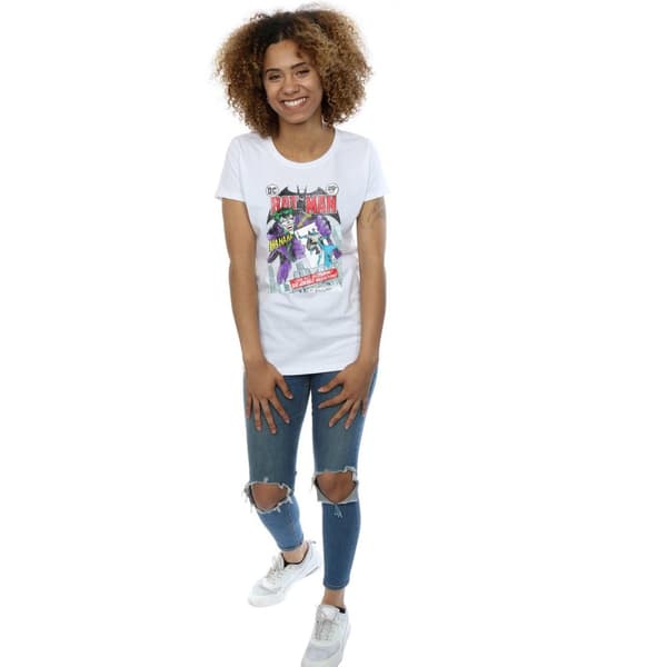 DC Comics Dam/kvinnor - Batman - Joker - Spelkortsöverdrag - T-shirt i bomull