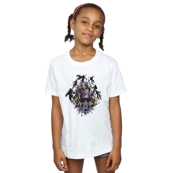 Marvel T-shirt i bomull för flickor Avengers Endgame Warlord Thanos