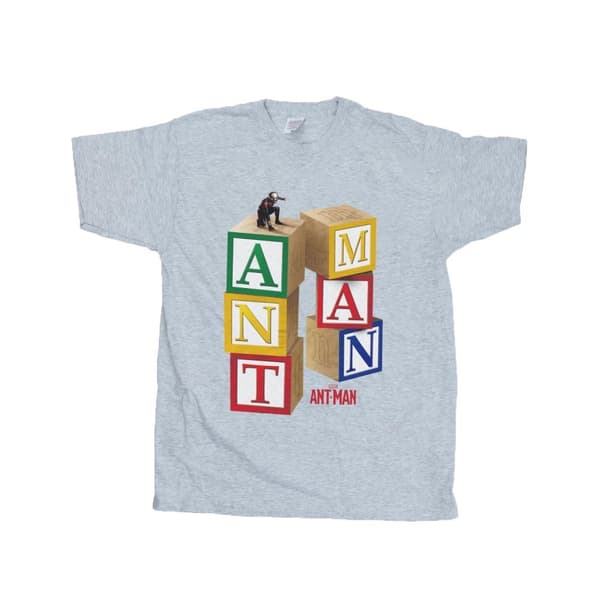 Marvel T-shirt med block av Ant-Man för pojkar Heather Grey 12-13 Years