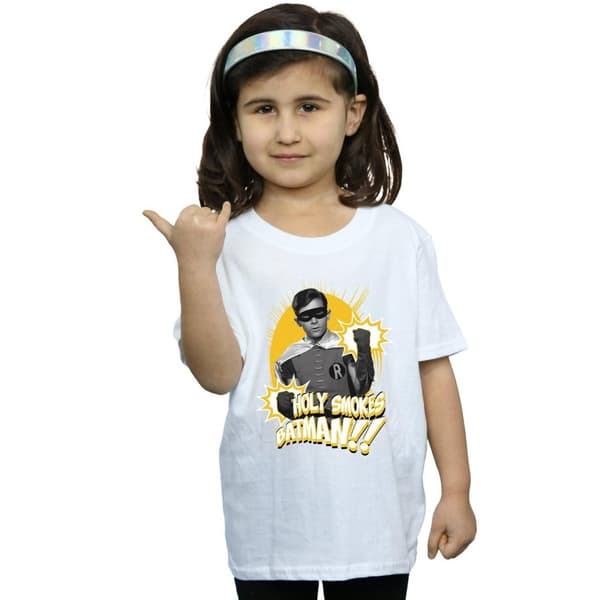 DC Comics Batman TV Series Robin Holy Smokes bomulls-T-shirt för flickor