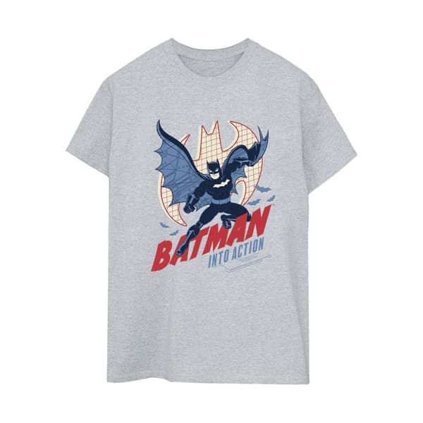 DC Comics Dam/dam Batman Into Action - pojkvänströja i bomull