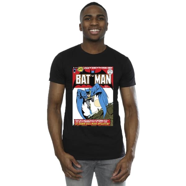 DC Comics Mens Running Batman Cover T-Shirt