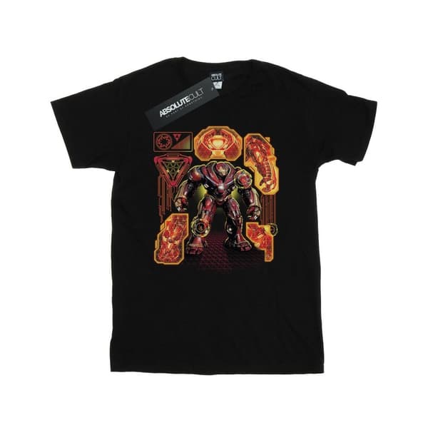 Marvel Mens Avengers Infinity War Hulkbuster Blueprint T-Shirt