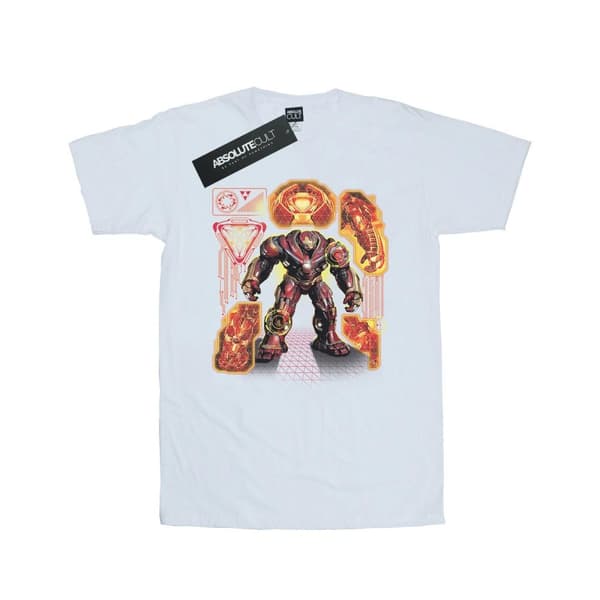 Marvel Mens Avengers Infinity War Hulkbuster Blueprint T-Shirt
