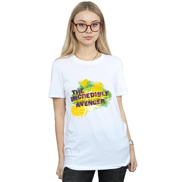 Marvel Womens/Ladies Hulk Incredible Avenger Cotton Boyfriend T-Shirt