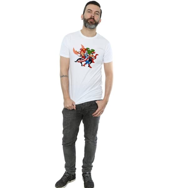 Marvel Mens Avengers Assemble Comic Team T-Shirt