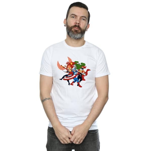 Marvel Mens Avengers Assemble Comic Team T-Shirt