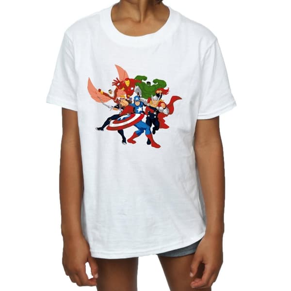 Marvel Girls Avengers Assemble Comic Team Cotton T-Shirt