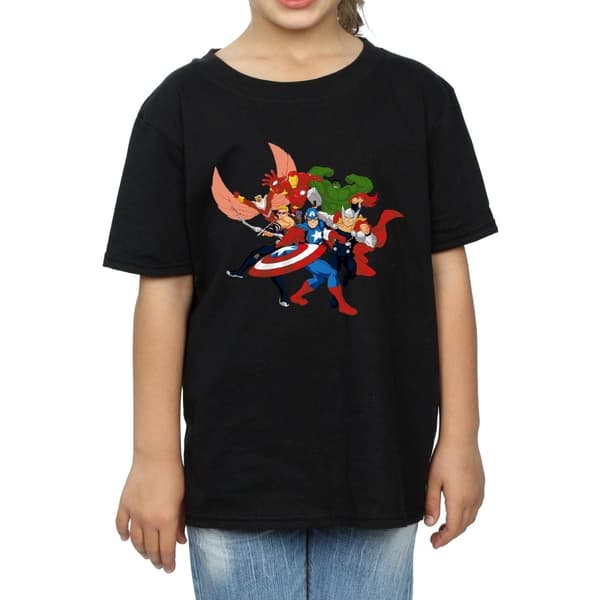 Marvel Girls Avengers Assemble Comic Team Cotton T-Shirt
