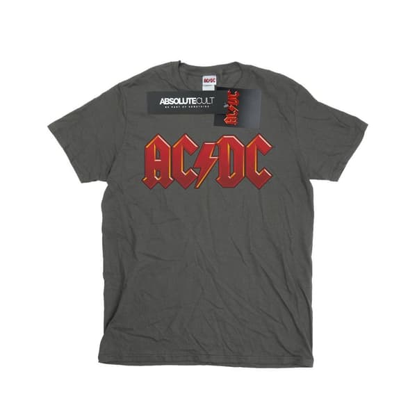 AC/DC Pojkar - T-shirt med mörkröd logotyp