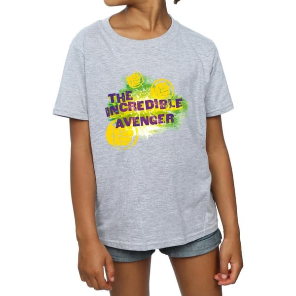 Marvel T-shirt i bomull för flickor - Hulk Incredible Avenger