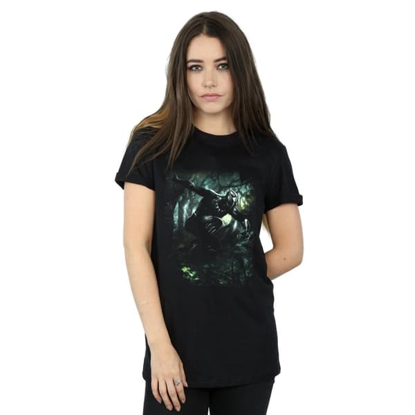 Marvel Dam/Tjej Black Panther Jungle Run Boyfriend T-shirt i bomull
