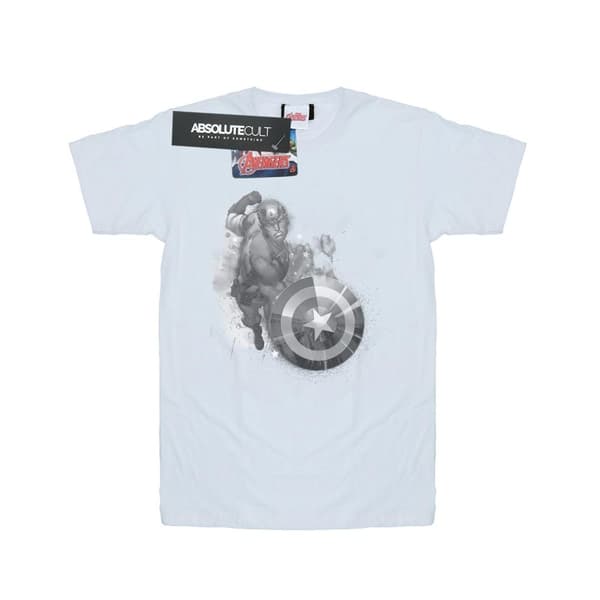 Marvel Boys Avengers Captain America Monotone T-Shirt