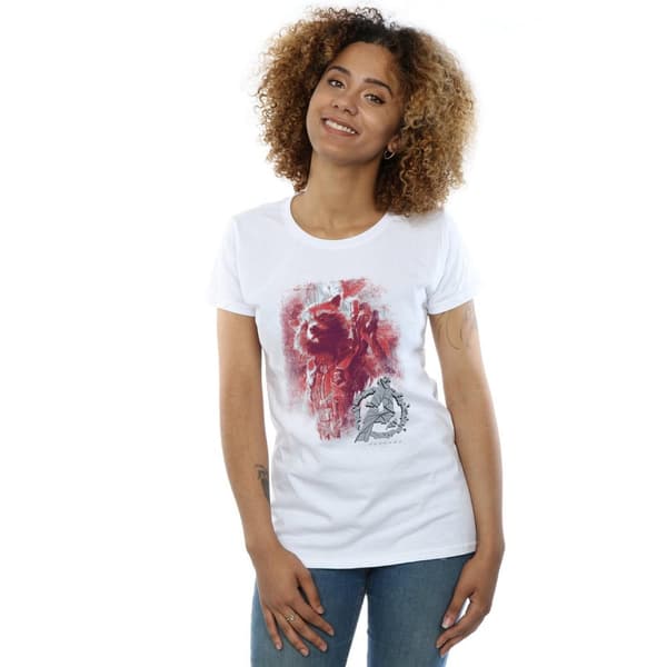 Marvel Womens/Ladies Avengers Endgame Rocket Brushed Cotton T-Shirt