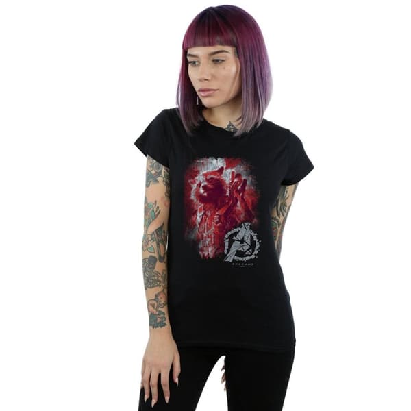 Marvel Womens/Ladies Avengers Endgame Rocket Brushed Cotton T-Shirt