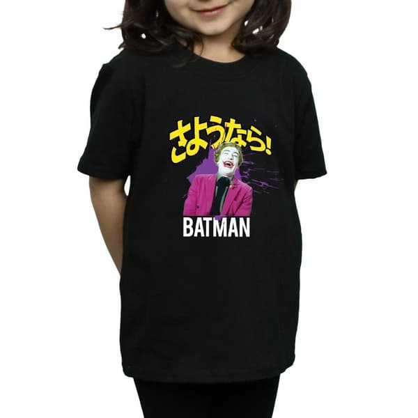 DC Comics T-shirt i bomull för flickor - Batman TV Series Joker Splat