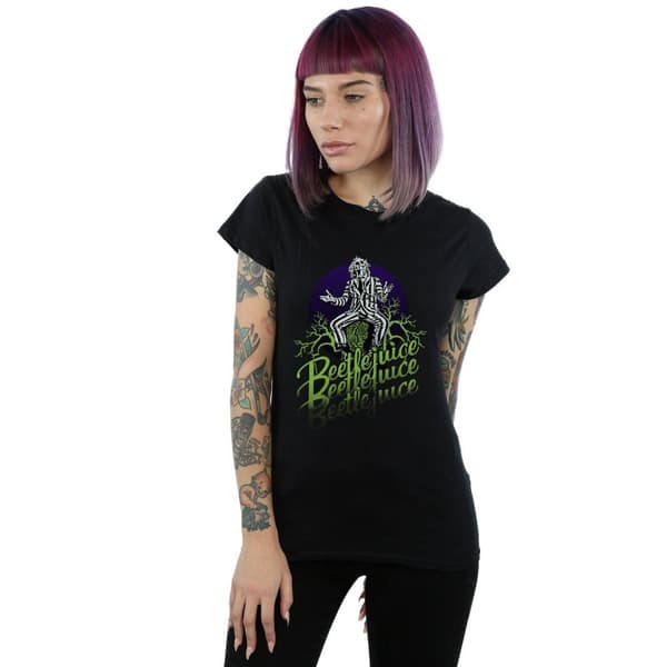 Beetlejuice Faded Pose - bomulls-T-shirt för kvinnor/damer