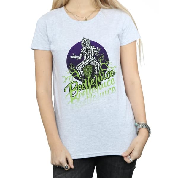 Beetlejuice Womens/Ladies Faded Pose Cotton T-Shirt
