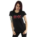 Miniatyrbild 2 av 5: AC/DC Red Ice - T-shirt i bomull med logotyp - dam/dam