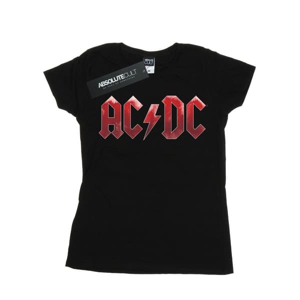 AC/DC Red Ice - T-shirt i bomull med logotyp - dam/dam