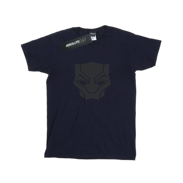 Marvel Womens/Ladies Black Panther Black On Black Cotton Boyfriend T-Shirt