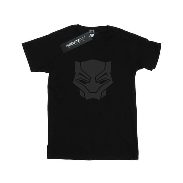 Marvel Womens/Ladies Black Panther Black On Black Cotton Boyfriend T-Shirt