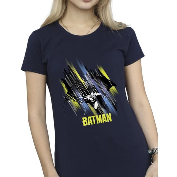DC Comics Womens/Ladies Batman Flying Batman Cotton T-Shirt