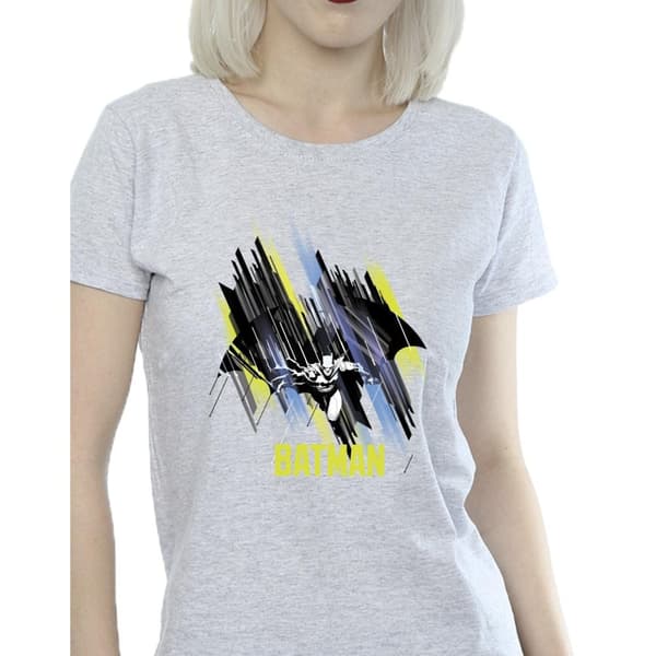 DC Comics Womens/Ladies Batman Flying Batman Cotton T-Shirt