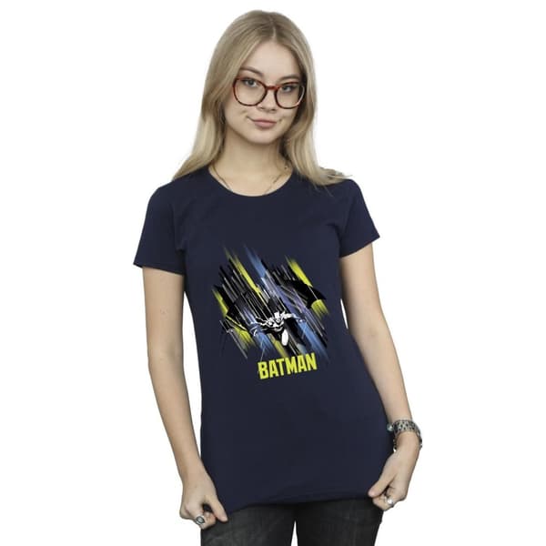 DC Comics Womens/Ladies Batman Flying Batman Cotton T-Shirt
