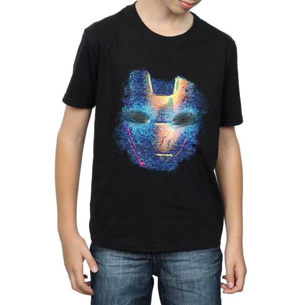 Marvel T-shirt med Iron Man-ansikte för pojkar