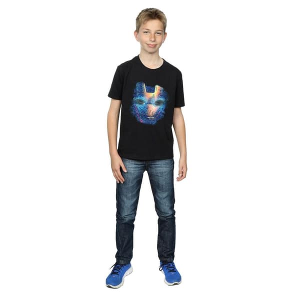 Marvel T-shirt med Iron Man-ansikte för pojkar