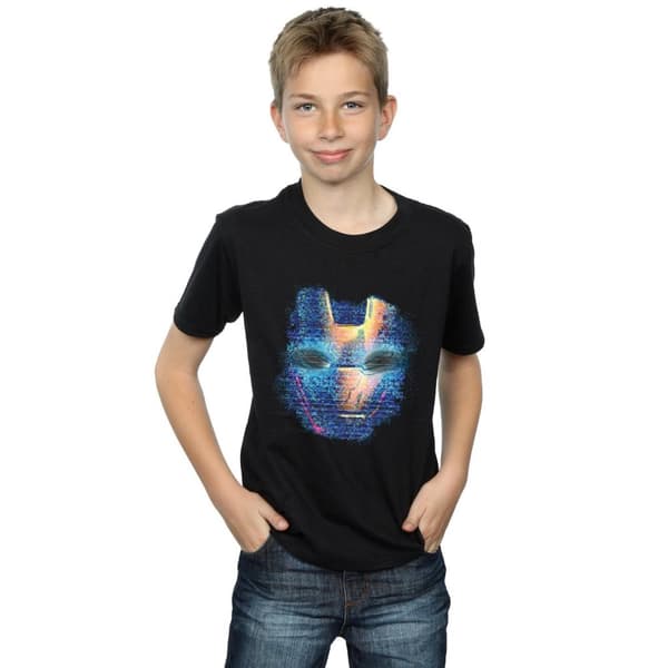 Marvel T-shirt med Iron Man-ansikte för pojkar