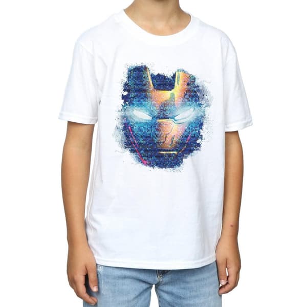 Marvel T-shirt med Iron Man-ansikte för pojkar