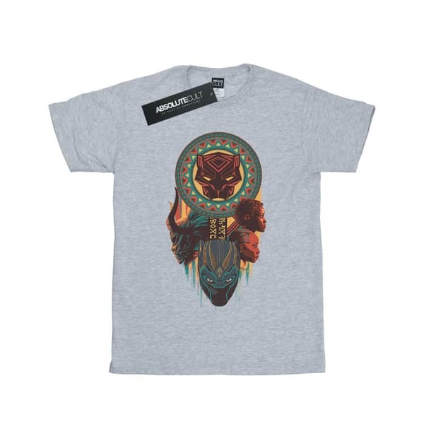Marvel Womens/Ladies Black Panther Totem Cotton Boyfriend T-Shirt