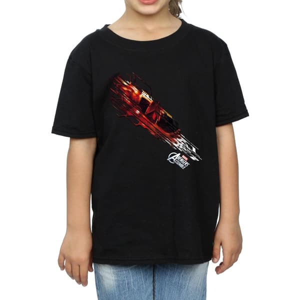 Marvel Girls Iron Man Shooting Burst Cotton T-Shirt
