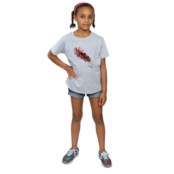 Marvel Girls Iron Man Shooting Burst Cotton T-Shirt
