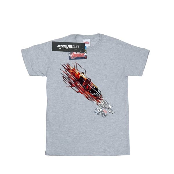 Marvel Girls Iron Man Shooting Burst Cotton T-Shirt